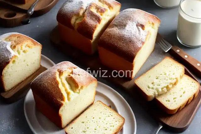 Milk Bread Topped with Sugar