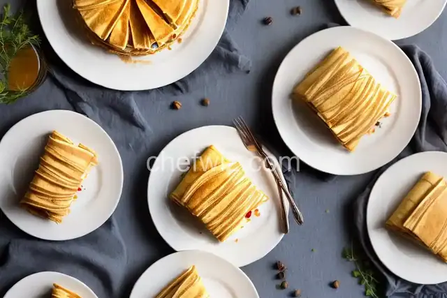 Mille Feuille Cake with Easy-to-Roll Crepes