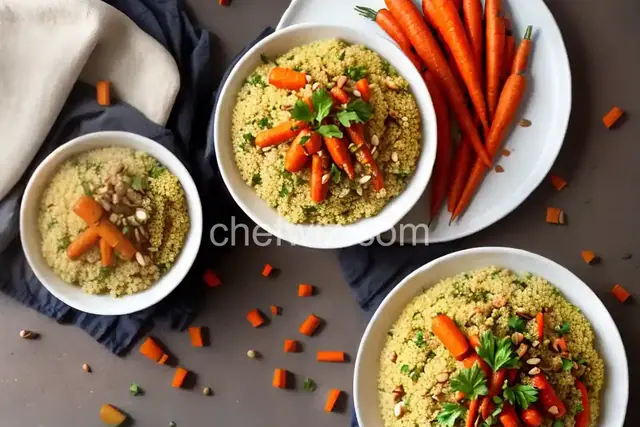 Millet Couscous with Roasted Carrots
