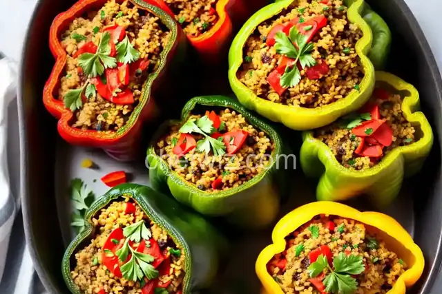 Millet-Stuffed Peppers
