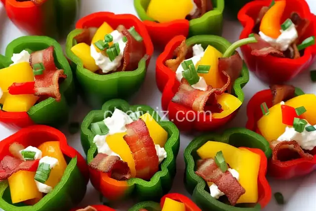 Mini Bell Pepper Poppers with Bacon