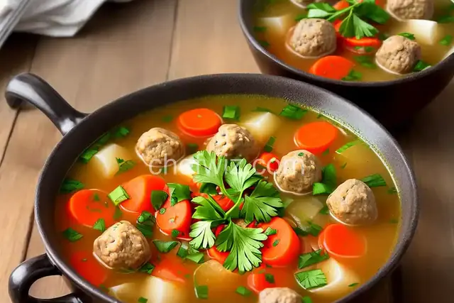 Mini Meatball Soup