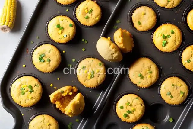 Mini Southwestern Corn Pup Muffins with Fiesta Dipping Sauce