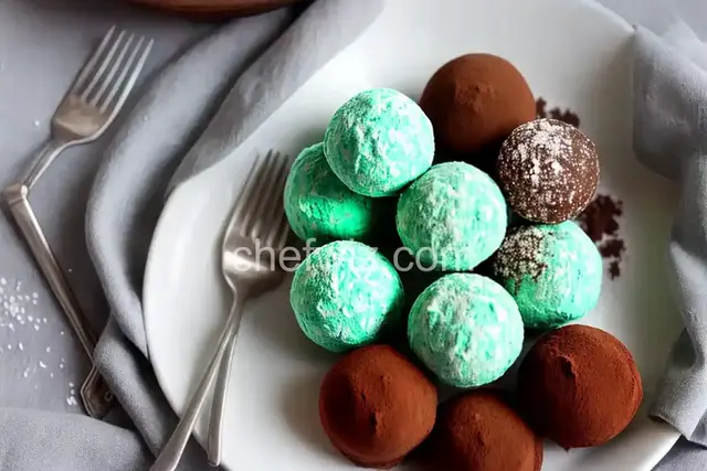 Mint Chocolate Truffles