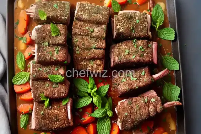 Mint Crusted Rack of Lamb