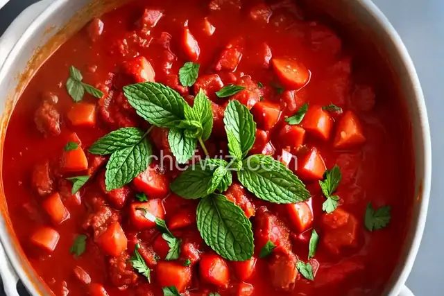 Mint-Tomato Sauce for Lamb