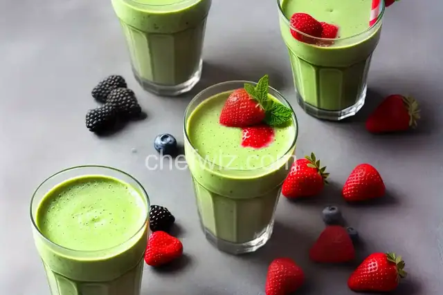 Mint and Fruit Smoothie