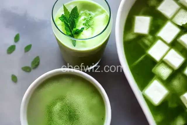 Minty Iced Matcha Latte