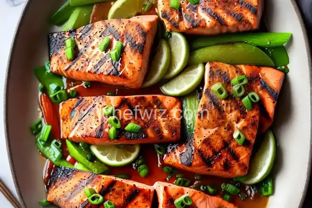 Miso-Ginger Marinated Grilled Salmon