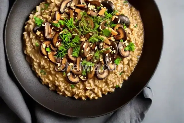 Miso-Mushroom Risotto