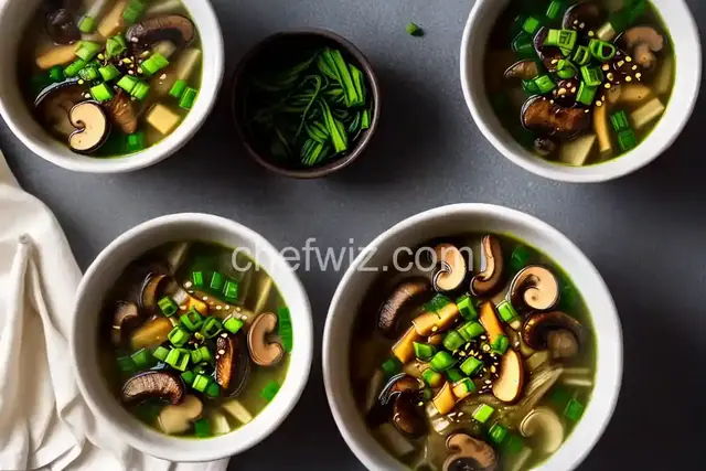 Miso Soup with Shiitake Mushrooms