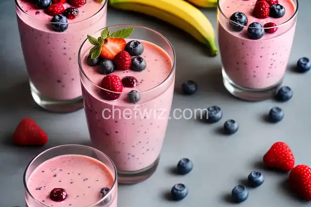 Mixed Berries and Banana Smoothie