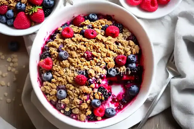 Mixed Berry Crisp (Gluten Free)