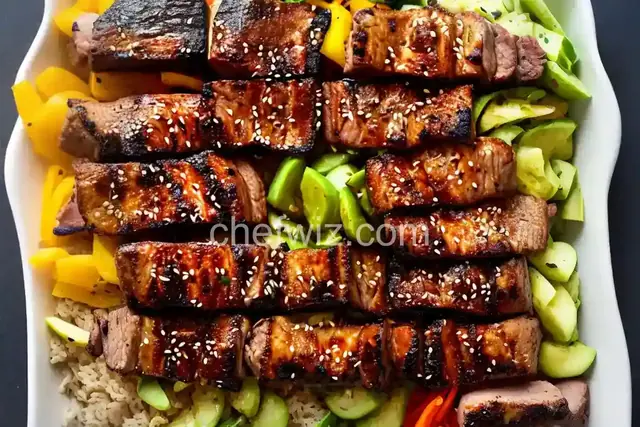 Mixed Korean Grill with Two Marinades: Bulgoki