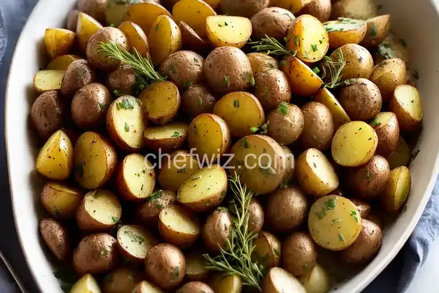 Mixed Roasted Potatoes With Herb Butter