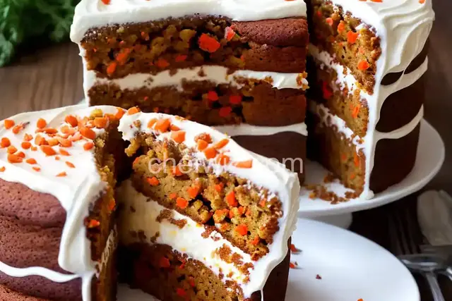 Molly's Carrot Cake with Spiced Cream Cheese Frosting