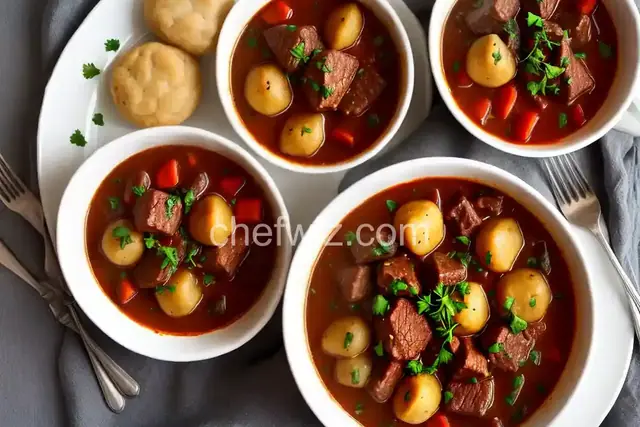 Mom's Hearty Beef Stew with Dumplings
