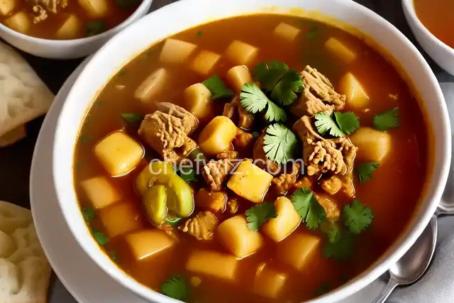 Mondongo (tripe soup, menudo)