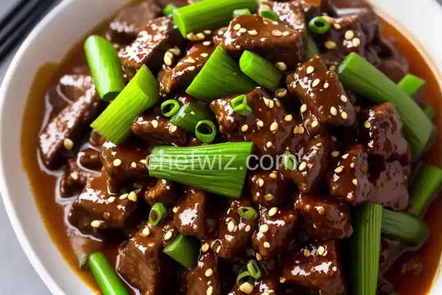Mongolian Beef and Spring Onions