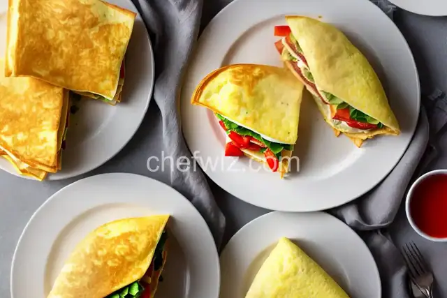 Monte Cristo Omelet Sandwich