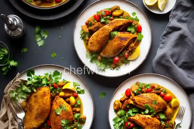 Moroccan Chicken with Saffron and Preserved Lemon