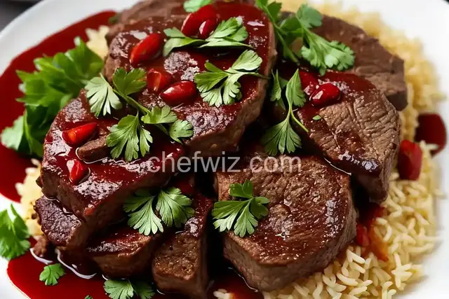 Moroccan Lamb with Shiraz Honey Sauce