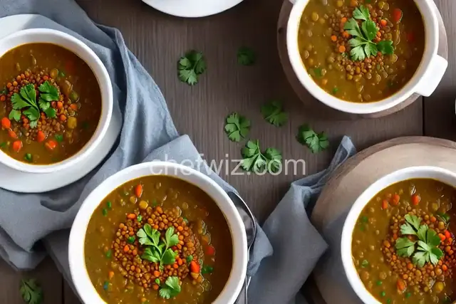 Moroccan Lentil Soup with Veggies