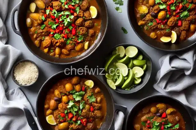 Moroccan Tagine with Olives and Artichoke Hearts