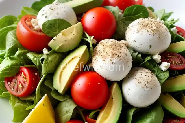 Most Amazing Salad! Tomato, Mozzarella, Avocado, and Bliss