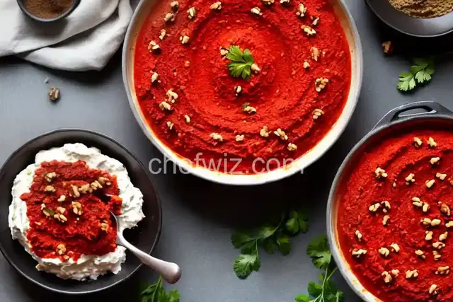 Muhammara (Roasted Pepper & Walnut Spread)