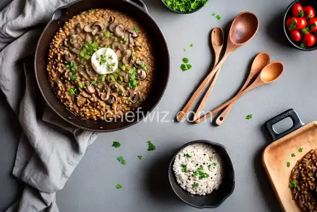 Mushroom Barley Risotto