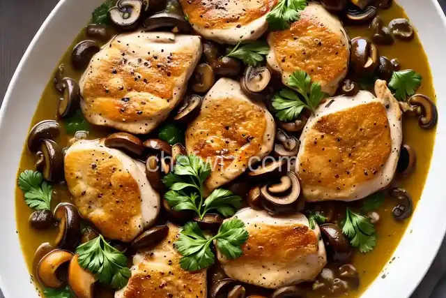 Mushroom Chicken Piccata