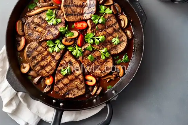 Mushroom Cubed Steak