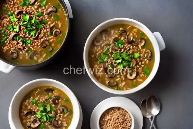 Mushroom-Farro Soup