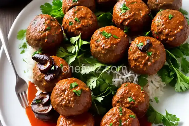Mushroom-Lamb Kofta