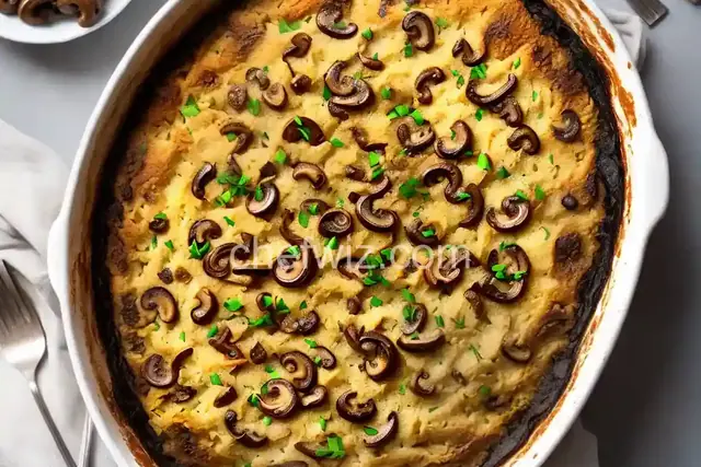 Mushroom Matzo Kugel