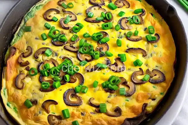 Mushroom, Scallion, and Cheese Omelet