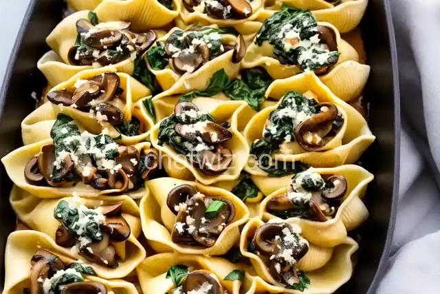 Mushroom-Spinach Stuffed Shells