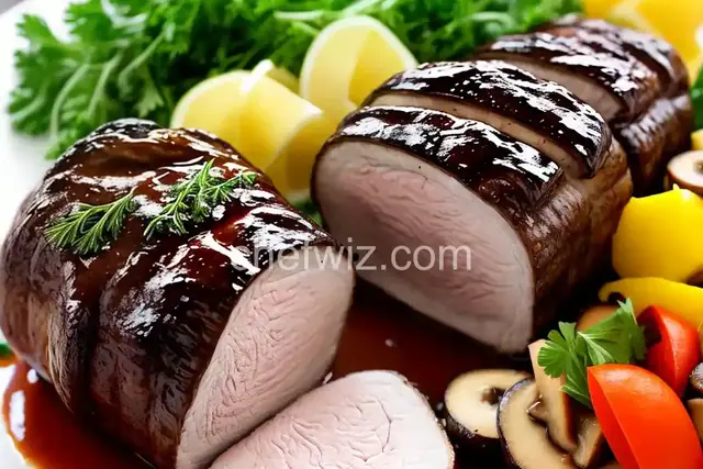 Mushroom-Stuffed Pork Roulade