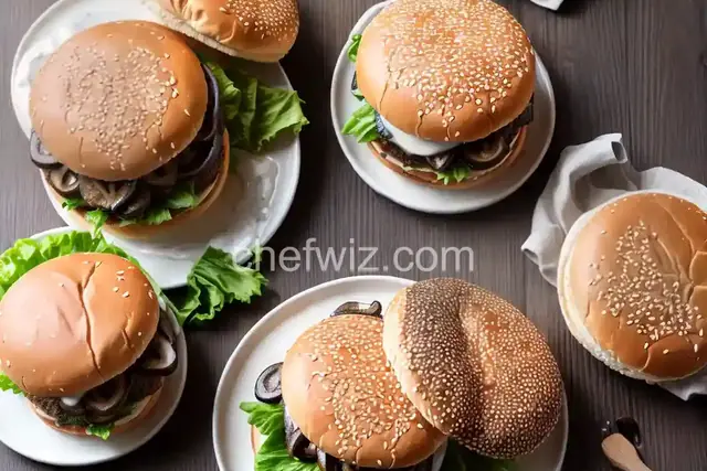 Mushroom Swiss Smash Burgers with Truffle Sauce