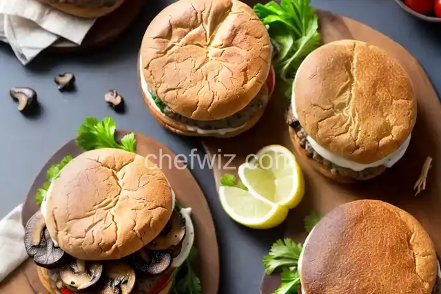 Mushroom Turkey Burger
