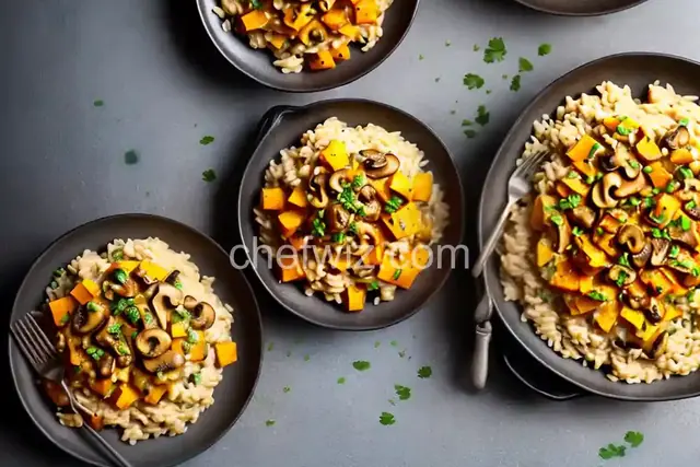 Mushroom and Butternut Squash Risotto