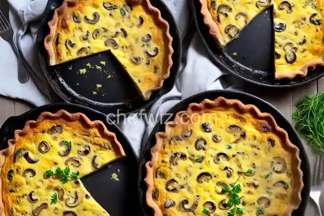 Mushroom and Fontina Quiche