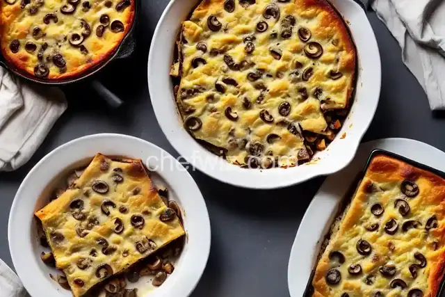 Mushroom and Gruyère Bread Pudding