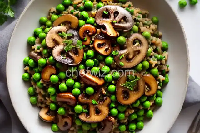 Mushroom and Pea Orzotto