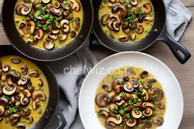 Mushrooms in White Wine Sauce