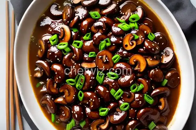 Mushrooms with a Soy Sauce Glaze
