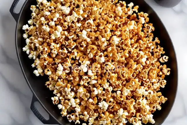 My 3 INGREDIENT CARAMEL POPCORN