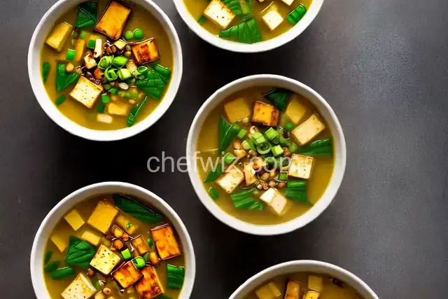 Nameko Mushroom & Tofu Miso Soup