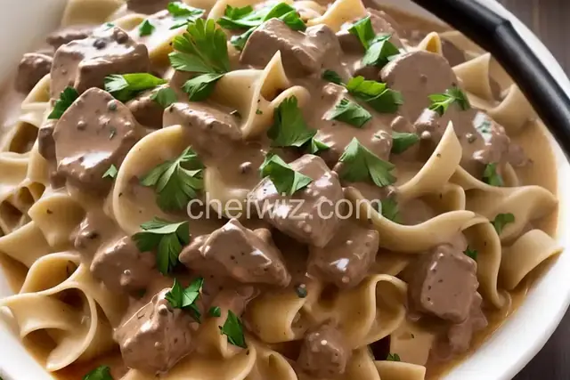 Nana's Beef Stroganoff